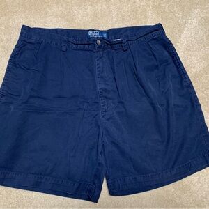 Polo Ralph Lauren Men's Navy Pleated Front Shorts
